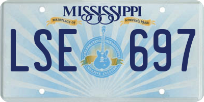 MS license plate LSE697
