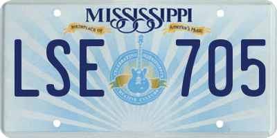 MS license plate LSE705