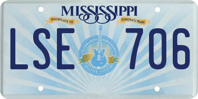 MS license plate LSE706