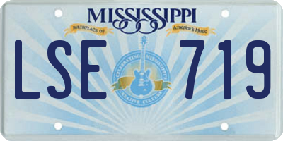MS license plate LSE719