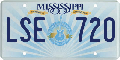 MS license plate LSE720