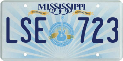 MS license plate LSE723