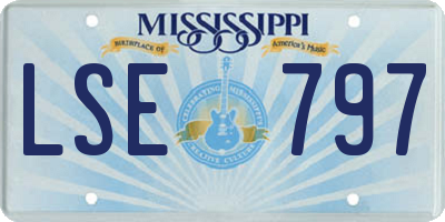 MS license plate LSE797