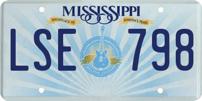 MS license plate LSE798