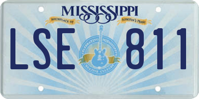 MS license plate LSE811