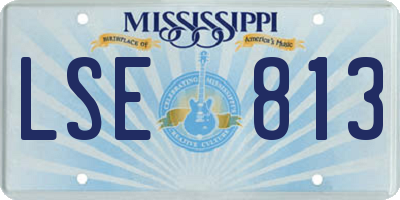 MS license plate LSE813
