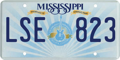 MS license plate LSE823