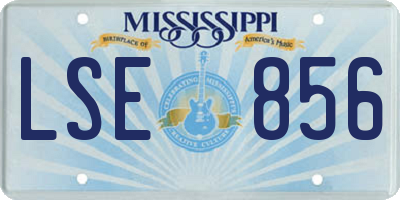 MS license plate LSE856