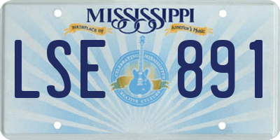 MS license plate LSE891