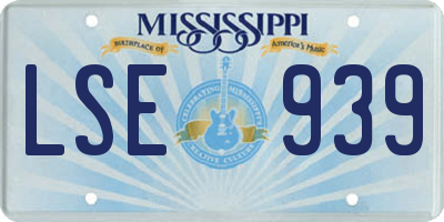 MS license plate LSE939