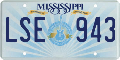MS license plate LSE943