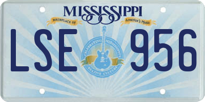 MS license plate LSE956