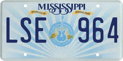MS license plate LSE964