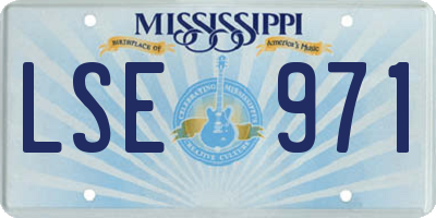 MS license plate LSE971