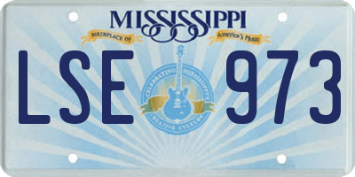 MS license plate LSE973