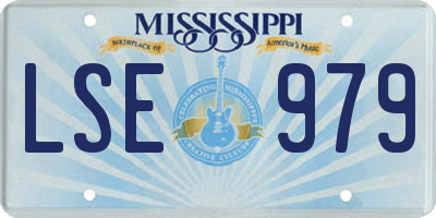 MS license plate LSE979
