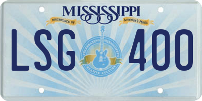 MS license plate LSG400