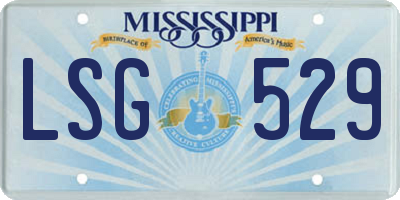 MS license plate LSG529
