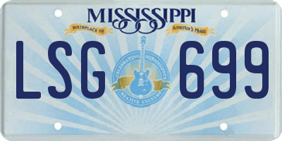 MS license plate LSG699