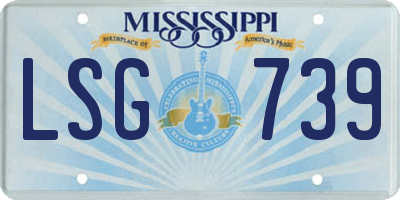MS license plate LSG739