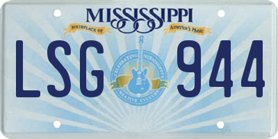 MS license plate LSG944