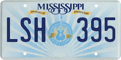 MS license plate LSH395