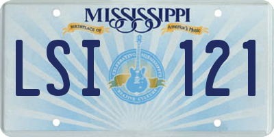 MS license plate LSI121