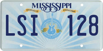 MS license plate LSI128