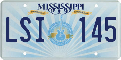 MS license plate LSI145
