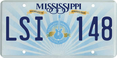 MS license plate LSI148