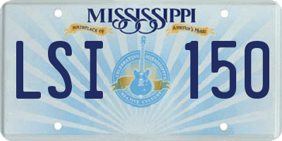 MS license plate LSI150