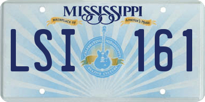 MS license plate LSI161