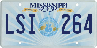 MS license plate LSI264