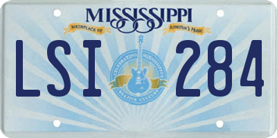 MS license plate LSI284