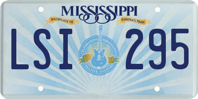 MS license plate LSI295