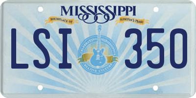 MS license plate LSI350