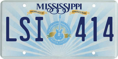 MS license plate LSI414