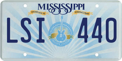 MS license plate LSI440