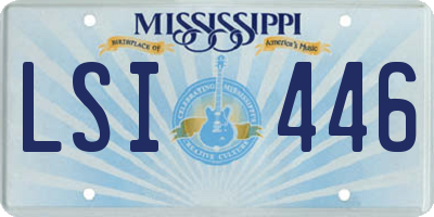 MS license plate LSI446