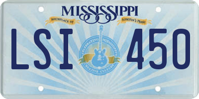 MS license plate LSI450