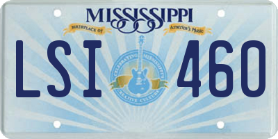 MS license plate LSI460