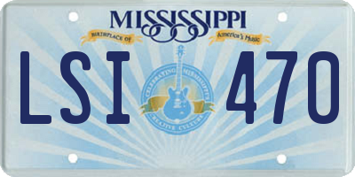 MS license plate LSI470