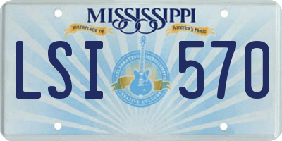 MS license plate LSI570