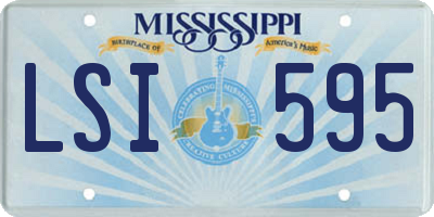 MS license plate LSI595