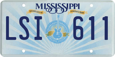 MS license plate LSI611