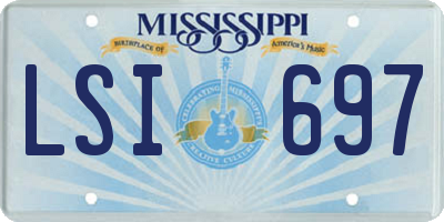 MS license plate LSI697