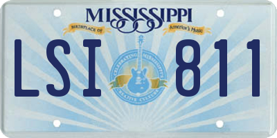 MS license plate LSI811