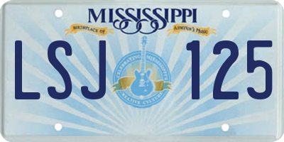 MS license plate LSJ125