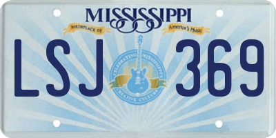 MS license plate LSJ369