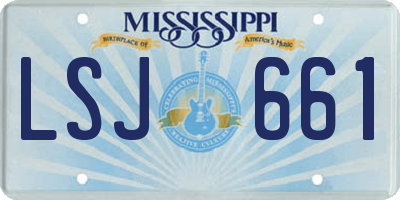 MS license plate LSJ661